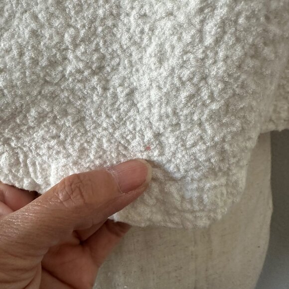 Jennie Kayne Wool Blend Cardigan Front Button Closure Crew Neck 3/4 Sleeve Flawe - Picture 14 of 14